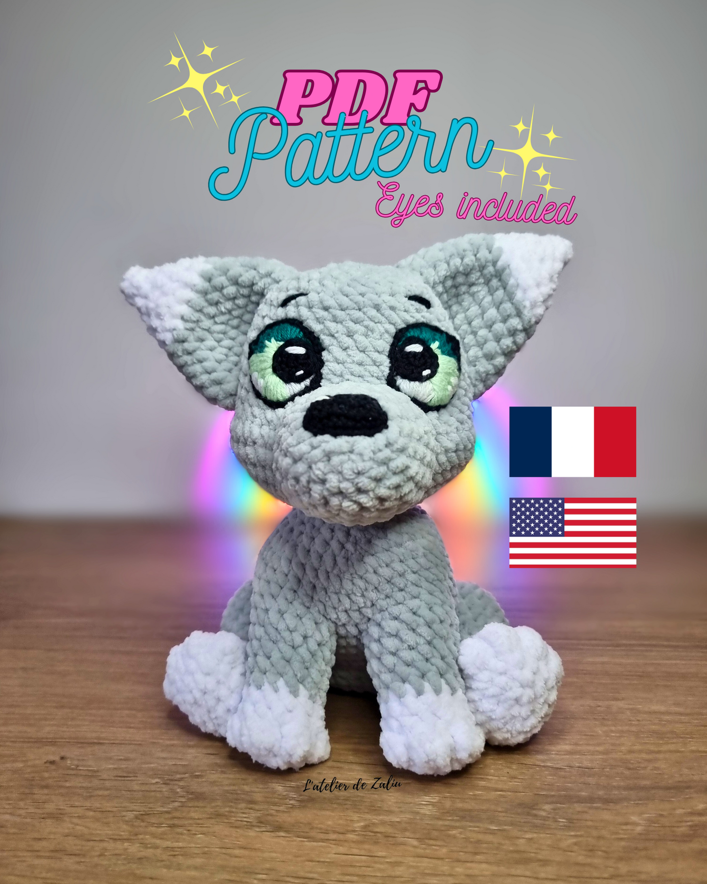 brume le bebe loup the baby wolf crochet pattern l'atelier de zaliu atelier de zaliu release day tuto instruction cute kawaii crochet amigurumi fr eng us
