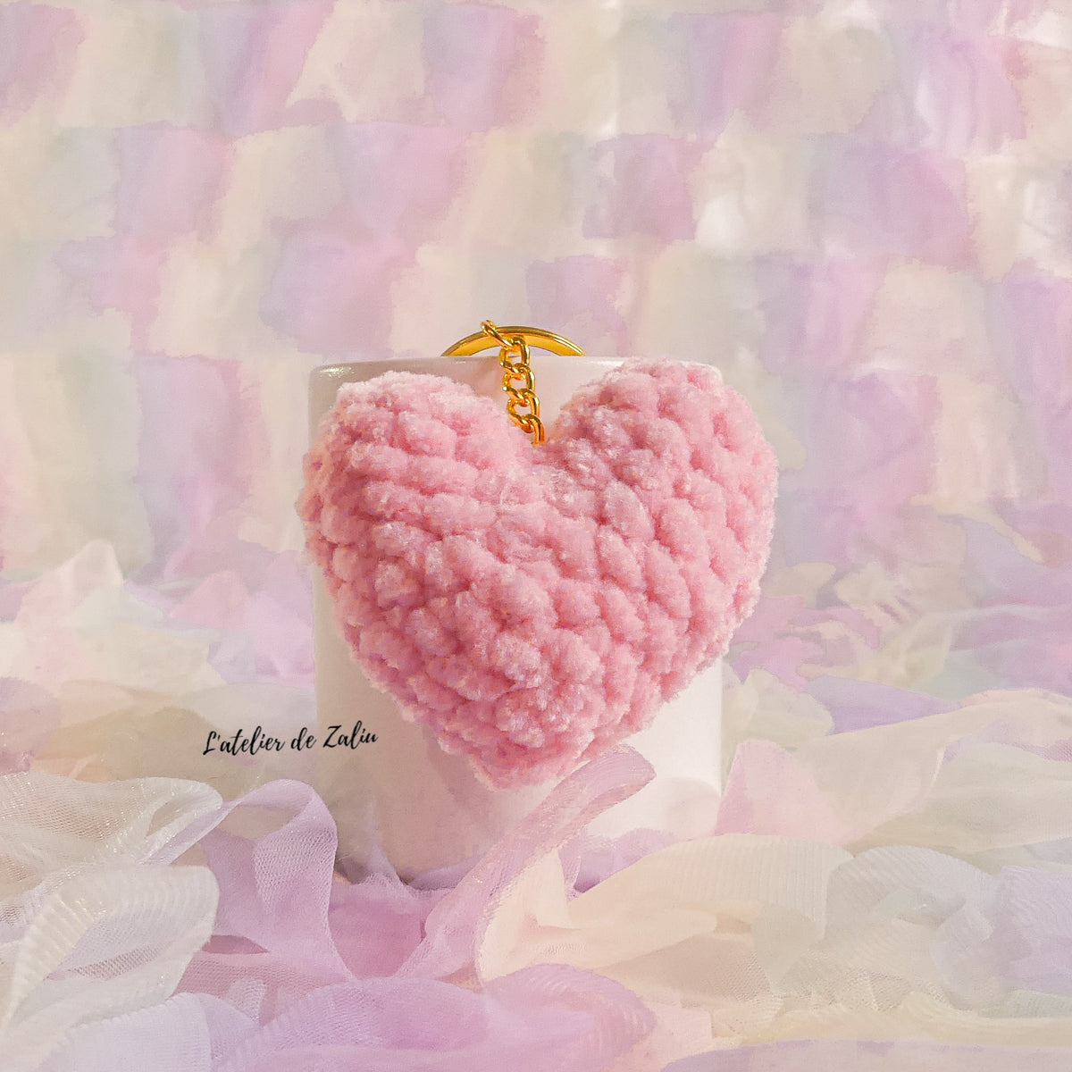 💗 Heart key ring