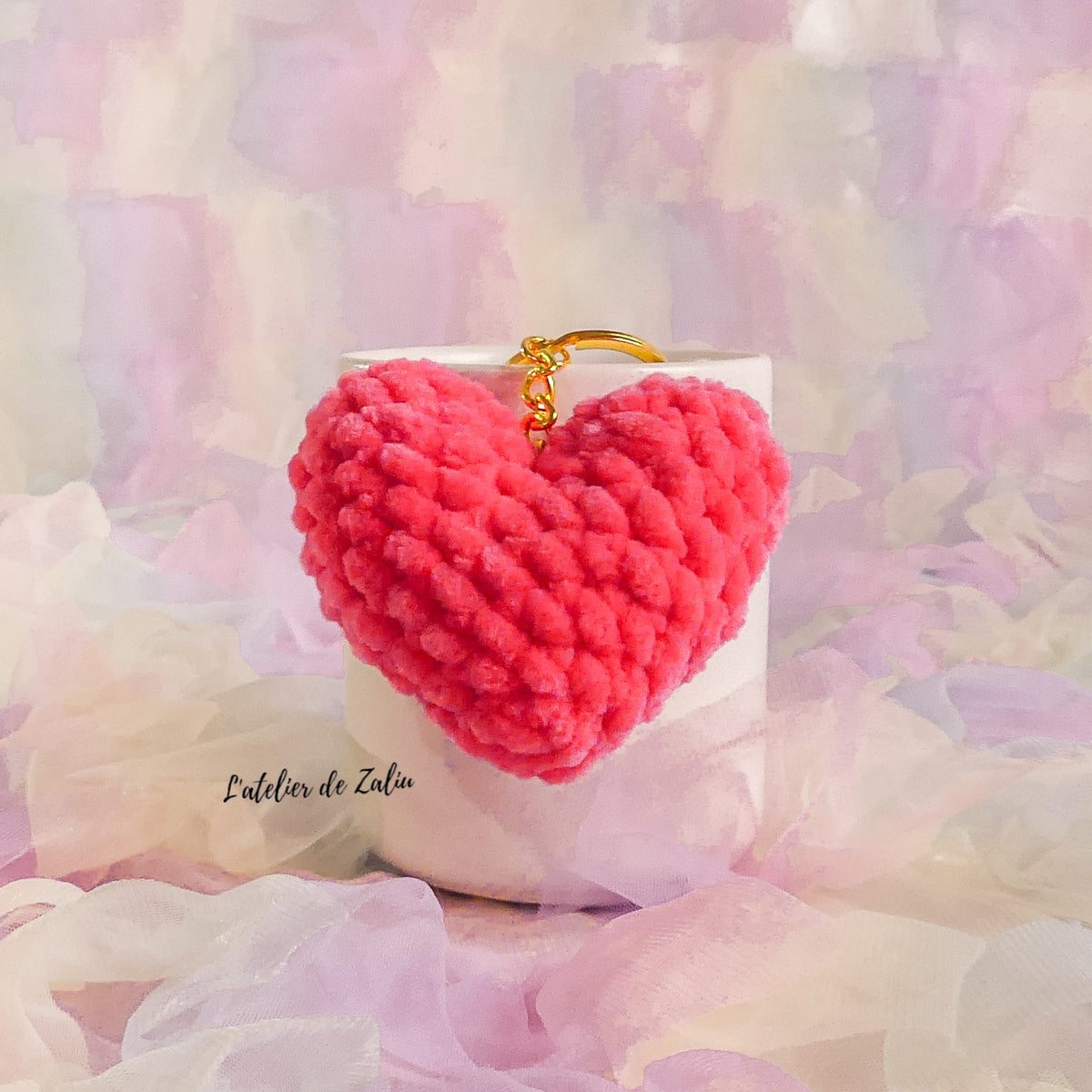 💗 Heart key ring