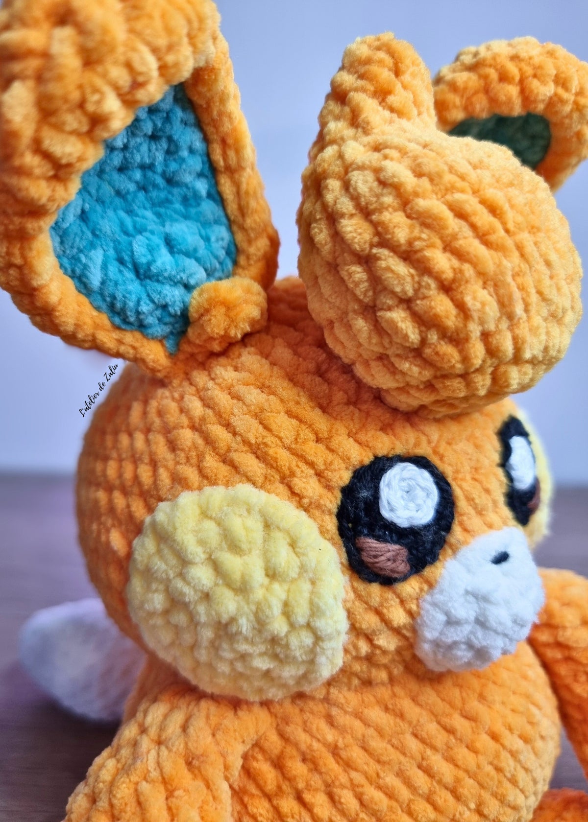 pohm pawmi crochet pokemon piece unique amigurumi fait main normandie l'atelier de zaliu