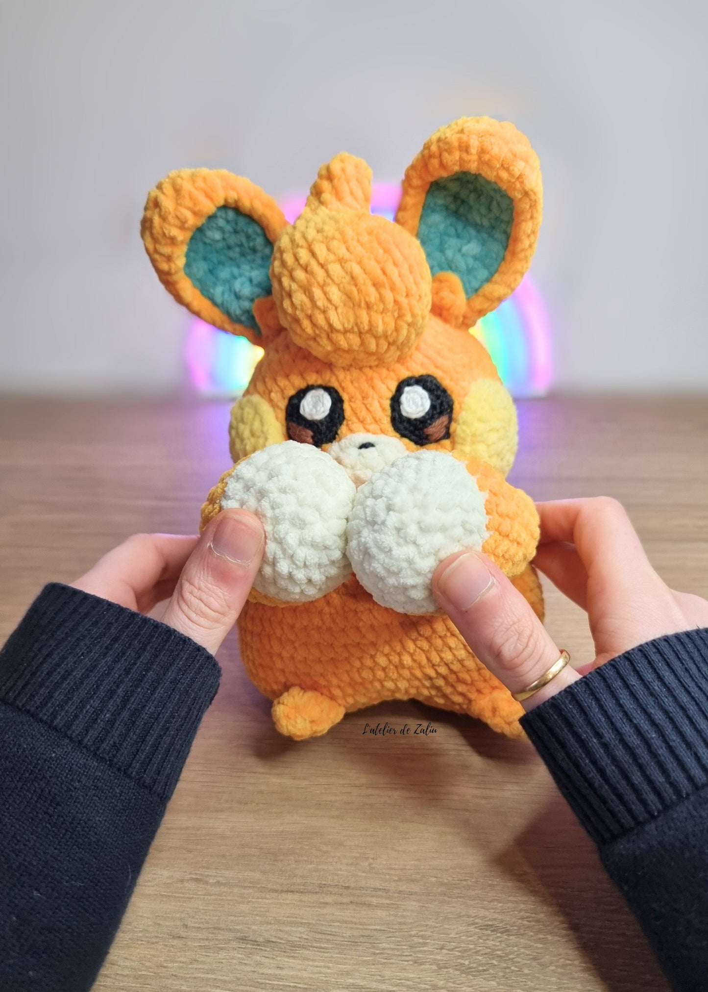 pohm pawmi crochet pokemon piece unique amigurumi fait main normandie l'atelier de zaliu