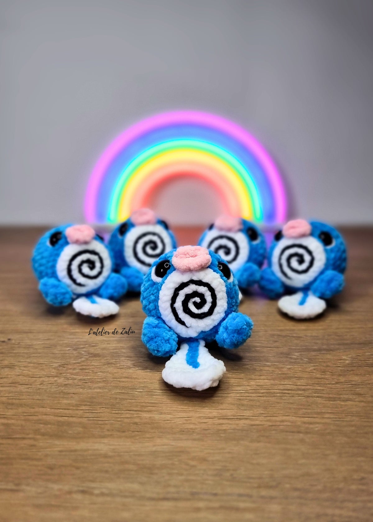 ptitard crochet amigurumi pokemon fait main unique petit mignon l'atelier de zaliu normandie