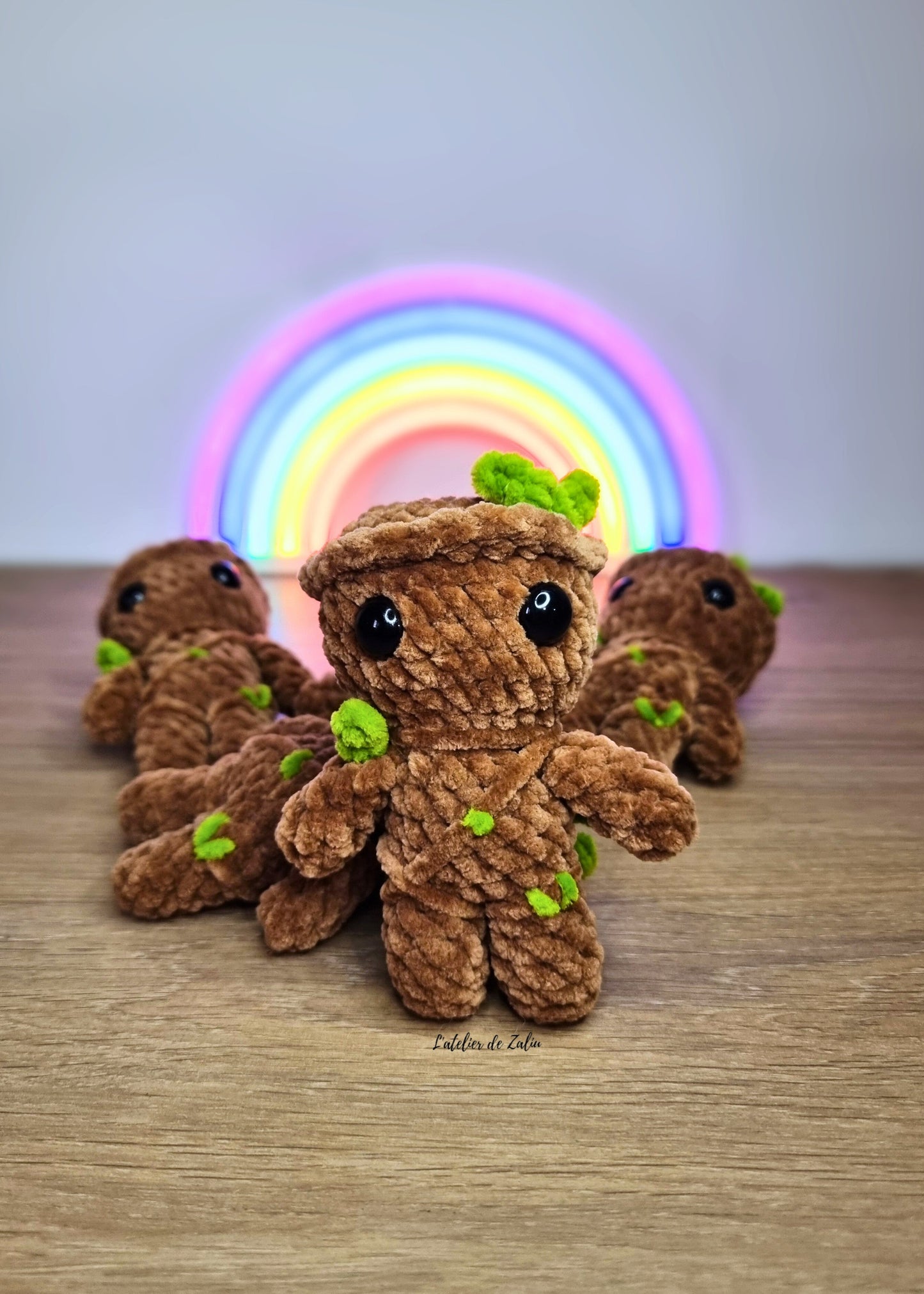 groot gardien de a galaxie disney marvel dc crochet amigurumi héro mignon bébé l'atelier de zaliu normandie