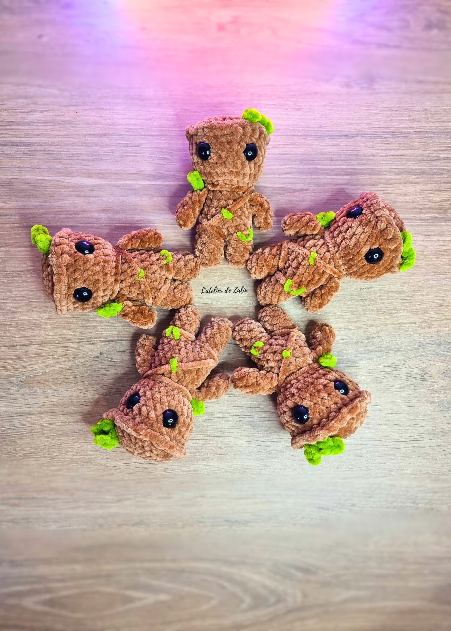 groot gardien de a galaxie disney marvel dc crochet amigurumi héro mignon bébé l'atelier de zaliu normandie