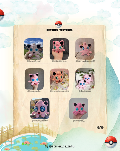 PDF Patron Jigglypuff/Rondoudou US & FR