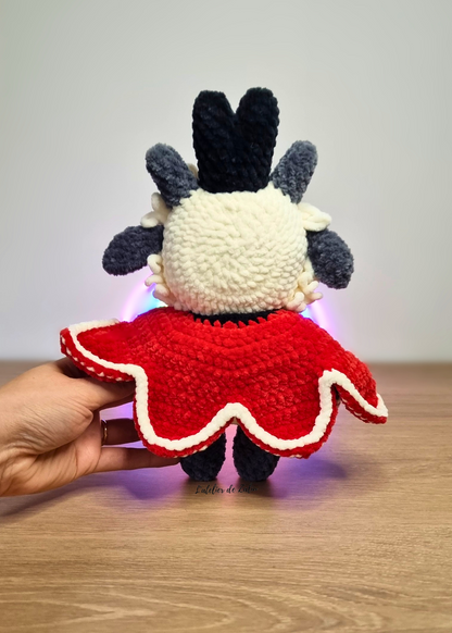 cult of the lamb le dernier agneau pipou mignon fait main normandie l'atelier de zaliu crochet amigurumi needle felting piquage a l'aiguille
