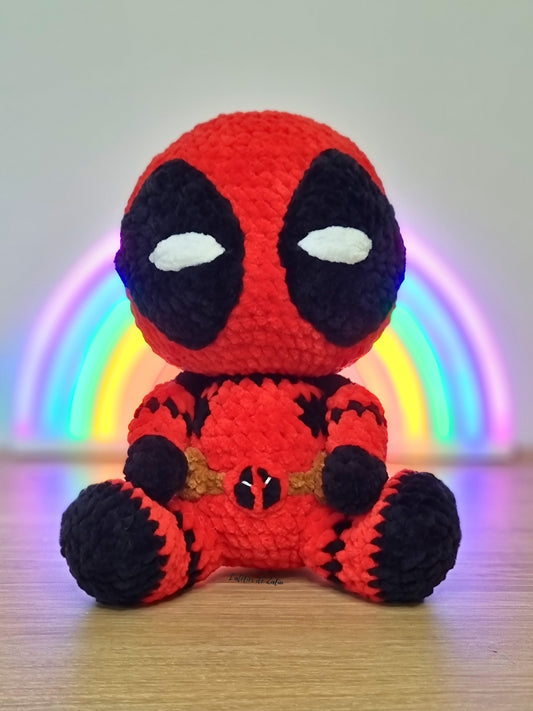 anti héro deadpool marvel comics disney crochet pattern amigurumi plushie plush peluche poupée doll handmade fait main normandie france l'atelier de zaliu