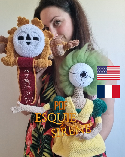 Pattern promo duo clair obscur expedition 33 crochet esquie et sirene