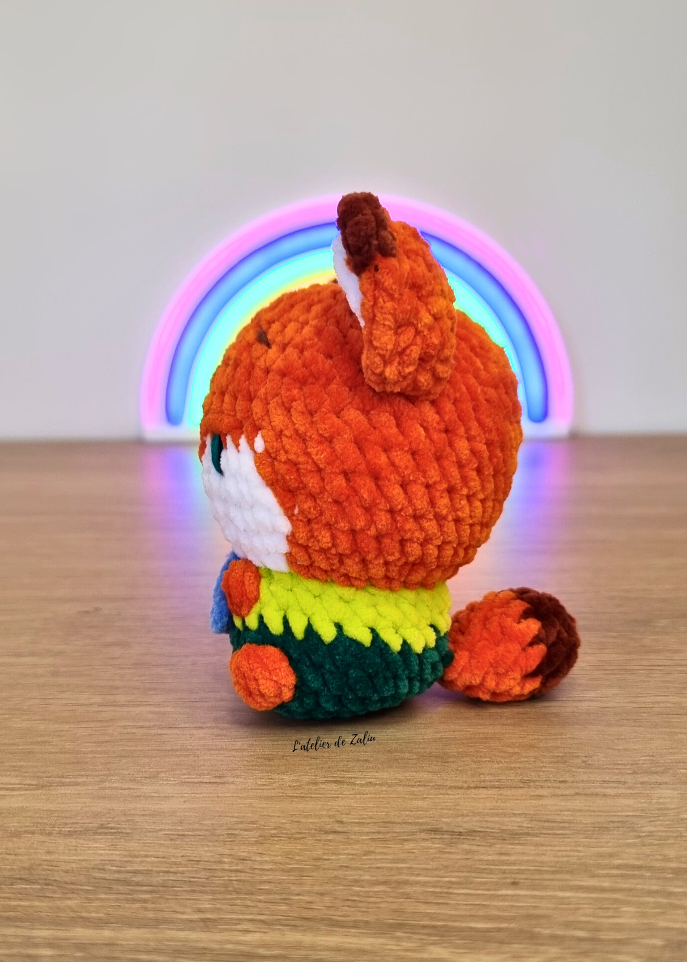 Nick Zootopie crochet peluche fait main normandie Judy lapin renard yeux verts yeux bleu violet 