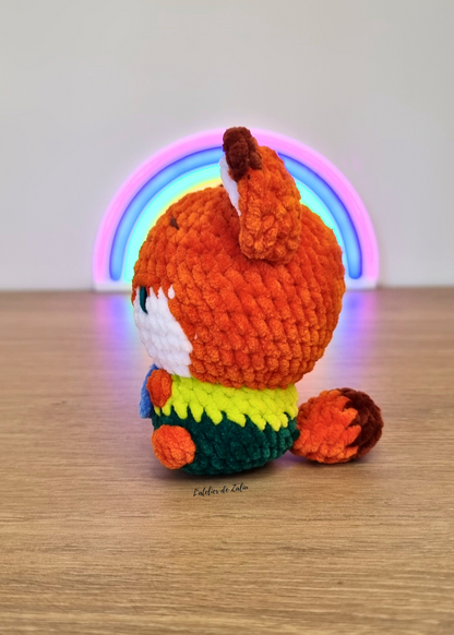 Nick Zootopie crochet peluche fait main normandie Judy lapin renard yeux verts yeux bleu violet 