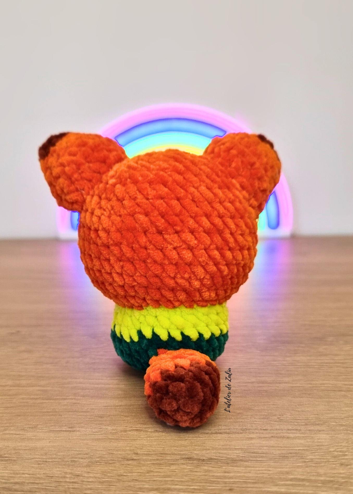 Nick Zootopie crochet peluche fait main normandie Judy lapin renard yeux verts yeux bleu violet 