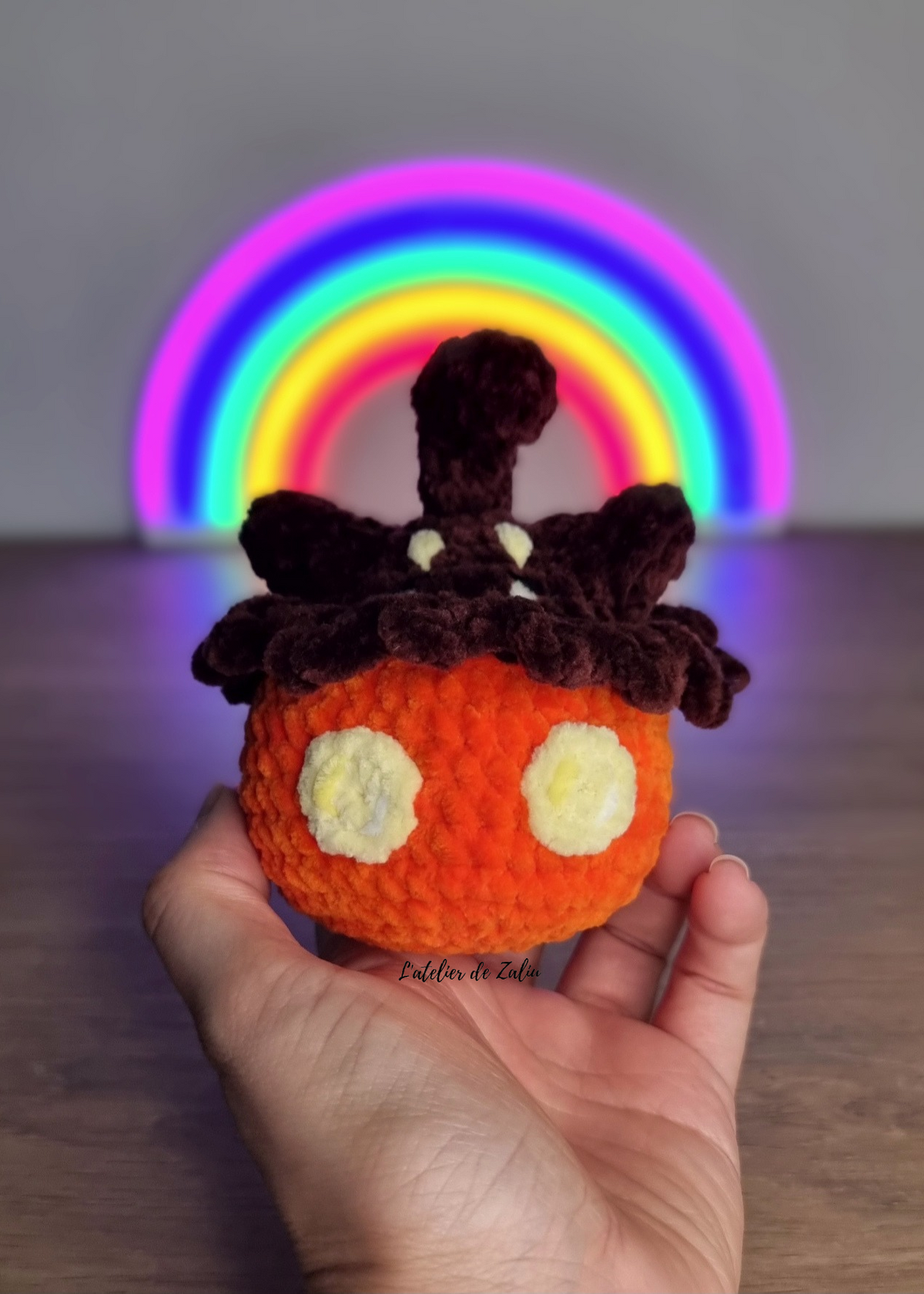 pitrouille pokemon pumpkin crochet citrouille automne halloween fait main déco maison diy needle felting mignon reflet normandie pont audemer le havre rouen l'atelier de zaliu