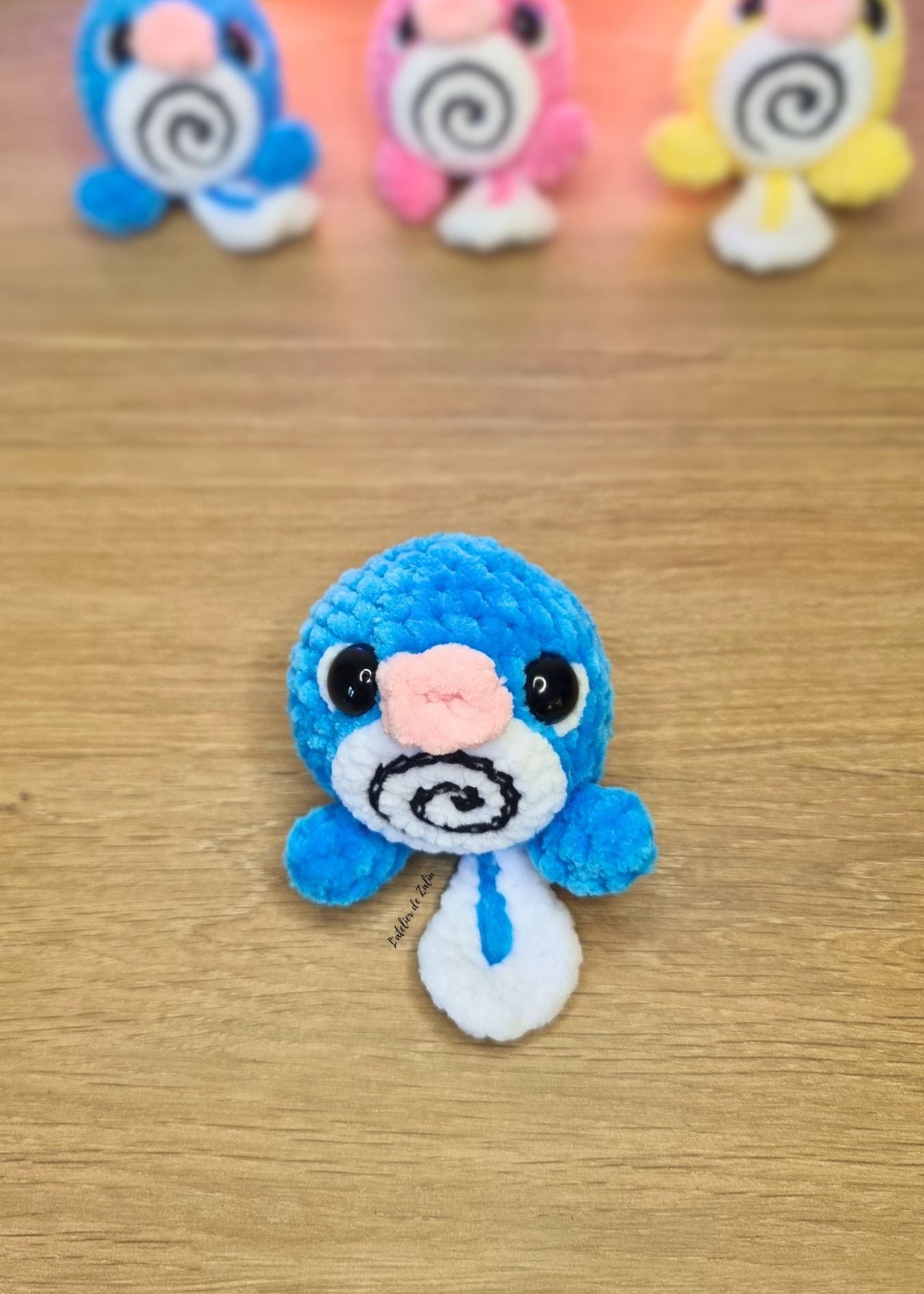 ptitard crochet amigurumi pokemon fait main unique petit mignon l'atelier de zaliu normandie
