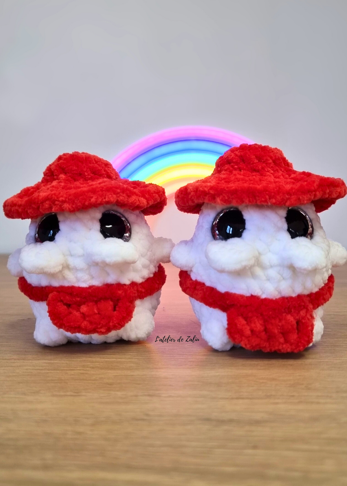 Esprit Radis, seigneur grand blanc voyage de chihiro ghibli studio peluche faite main normandie