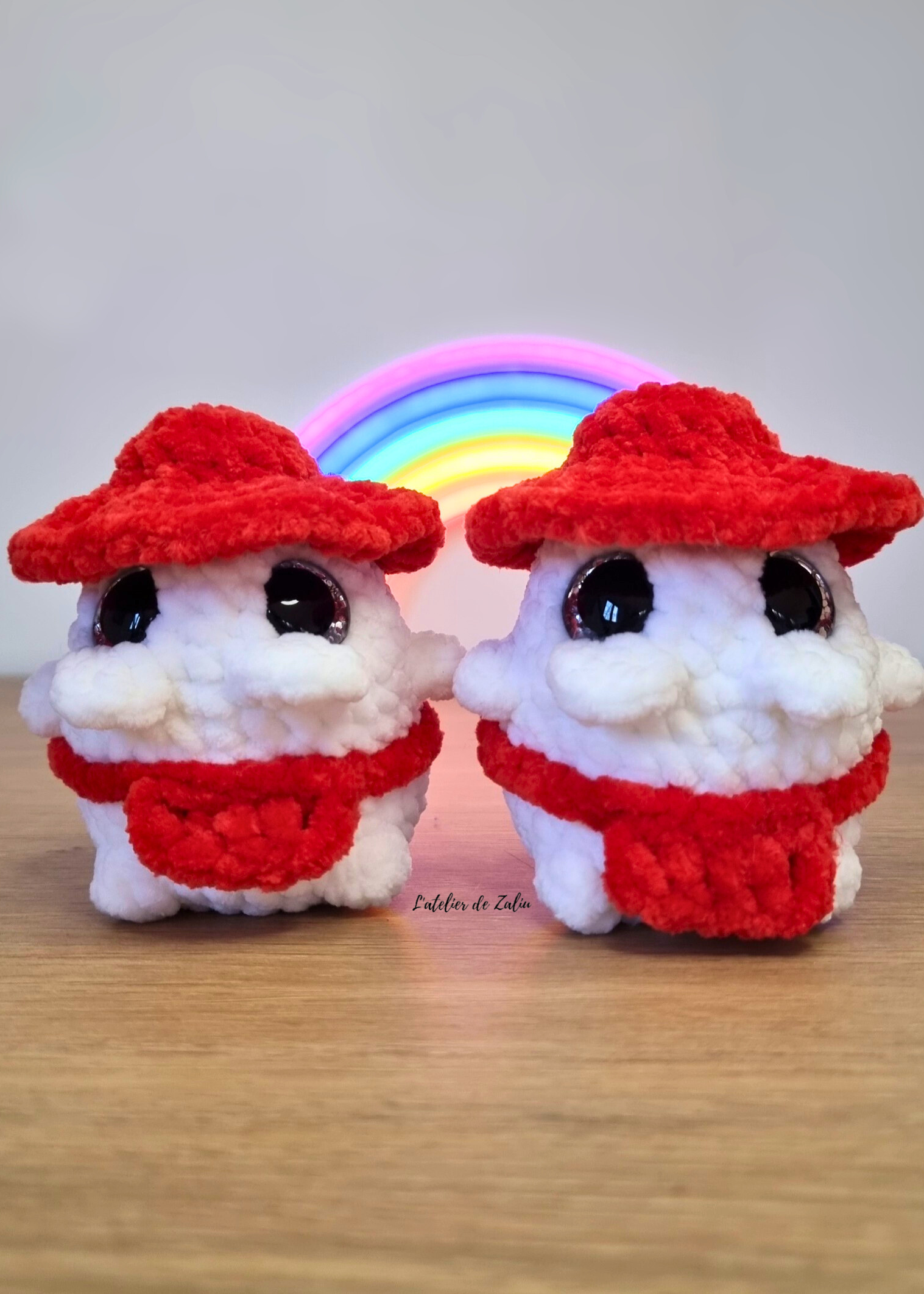Esprit Radis, seigneur grand blanc voyage de chihiro ghibli studio peluche faite main normandie