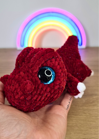 Trex t-rex dinosaure crochet peluche fait main sur mesure pièce unique normandie pont-audemer l'atelier de zaliu amigurumi patron pattern