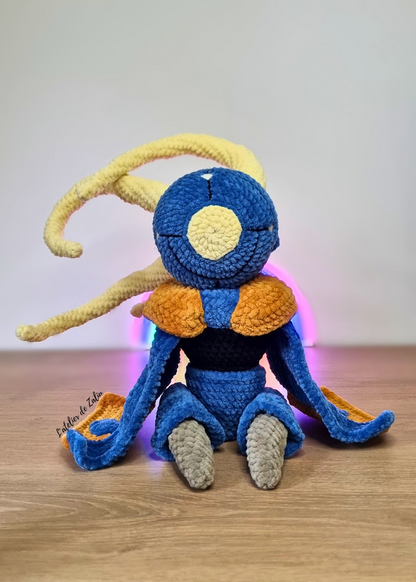Mio memories in orbit crochet pattern unique fait main sur mesure normandie le havre pont audemer needle felting atelier de zaliu articulé sans armature, fil de fer cheveux mecanique